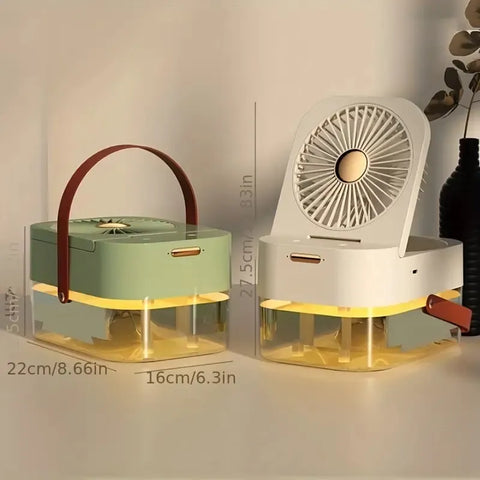 Image of Mini Ventilador Humificador De Mesa Portátil